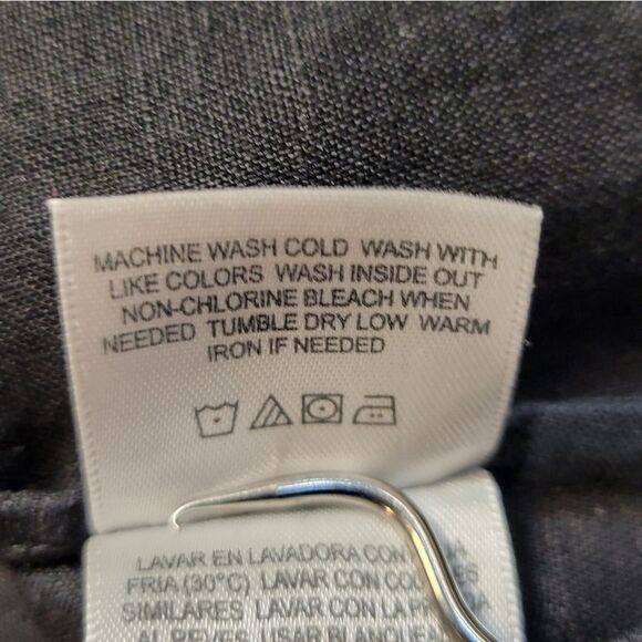 Liz Claiborne Linen Button-Up Blouse with Puff Sleeves Pleated Front Plus Size - Picture 9 of 12